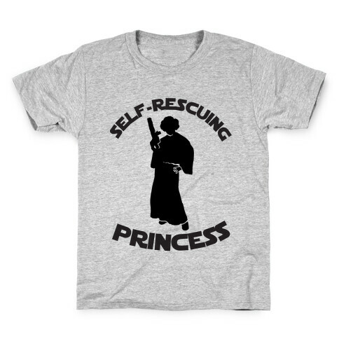 Self-Rescuing Princess Kids T-Shirt