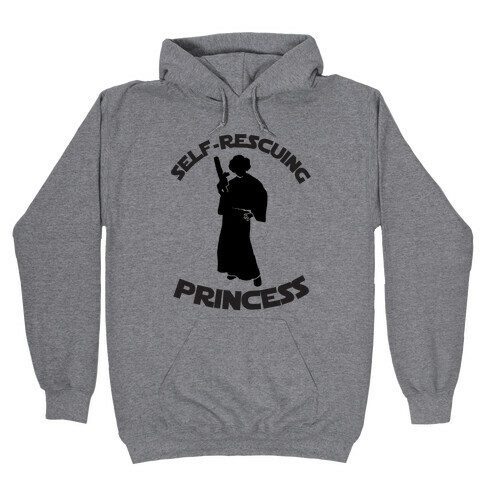 Self-Rescuing Princess Hooded Sweatshirt