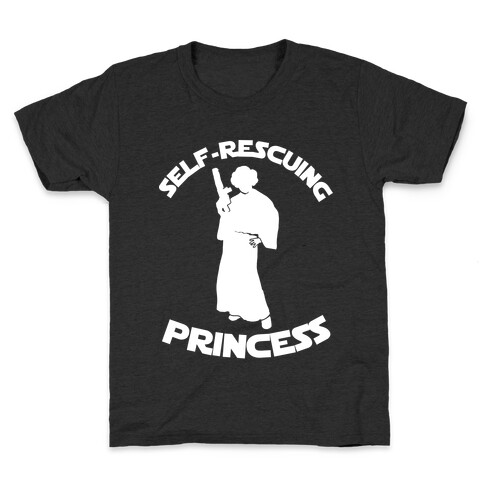 Self-Rescuing Princess Kids T-Shirt