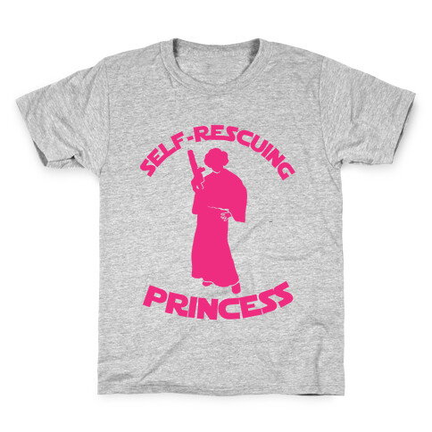 Self-Rescuing Princess Kids T-Shirt