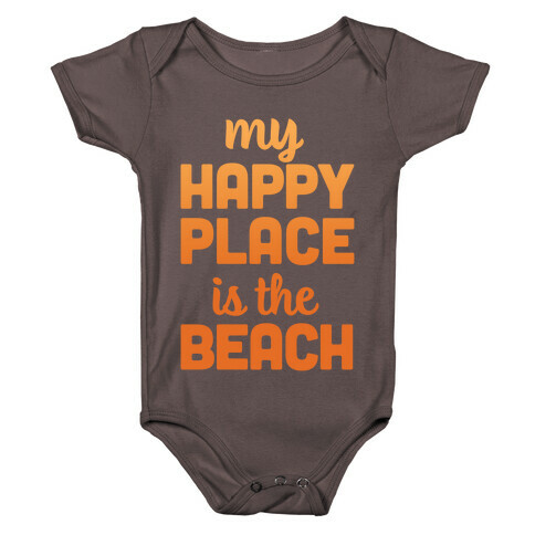My Happy Place Is The Beach Baby One-Piece