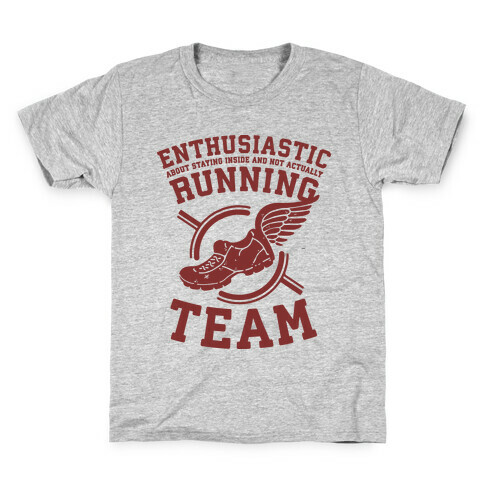 Enthusiastic Running Team Kids T-Shirt