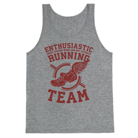 Enthusiastic Running Team Tank Top