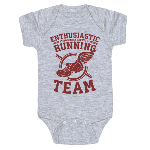 Enthusiastic Running Team Baby One-Piece