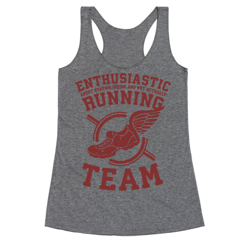 Enthusiastic Running Team Racerback Tank Top