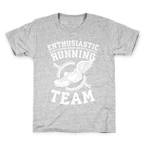 Enthusiastic Running Team Kids T-Shirt