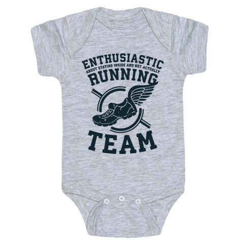 Enthusiastic Running Team Baby One-Piece