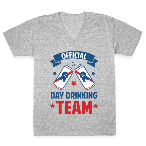 Official Day Drinking Team V-Neck Tee Shirt