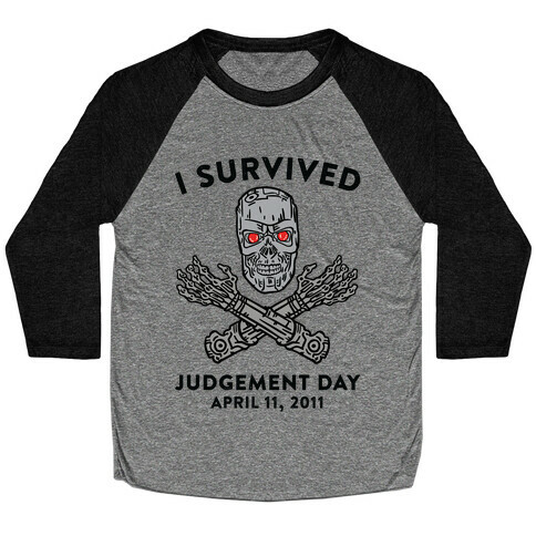 I Survived Judgement Day Baseball Tee