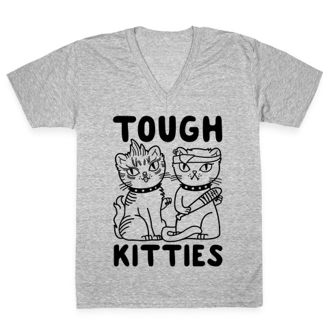 Tough Kitties V-Neck Tee Shirt