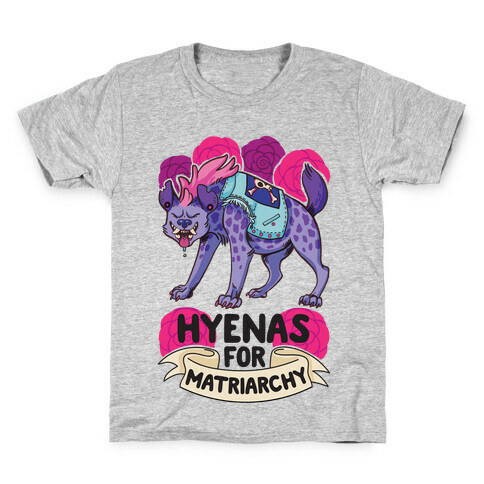 Hyenas For Matriarchy Kids T-Shirt
