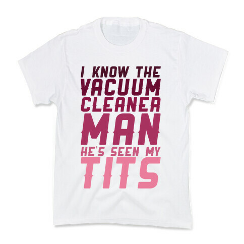Vacuum Cleaner Man Kids T-Shirt