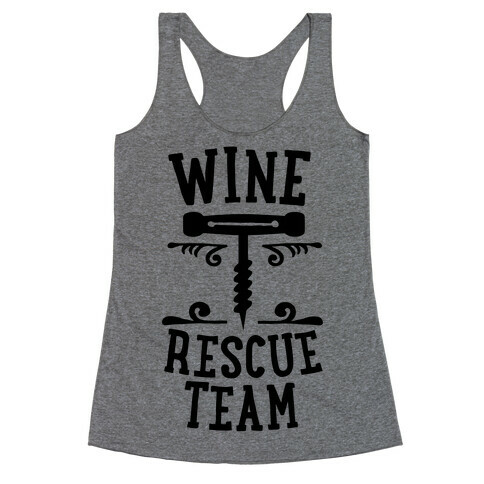 Wine Rescue Team Racerback Tank Top