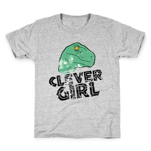 CLEVER GIRL (RAPTOR) VINTAGE Kids T-Shirt