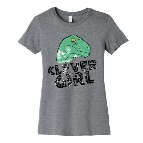 CLEVER GIRL (RAPTOR) VINTAGE Womens T-Shirt