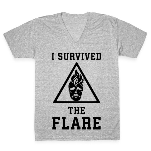 I Survived The Flare V-Neck Tee Shirt