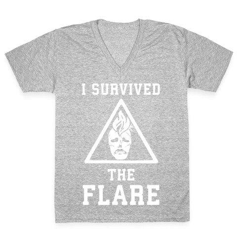 I Survived The Flare V-Neck Tee Shirt