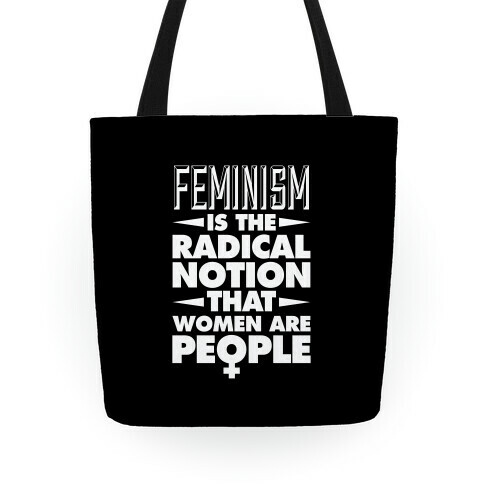 Feminism: A Radical Notion (Black) Tote