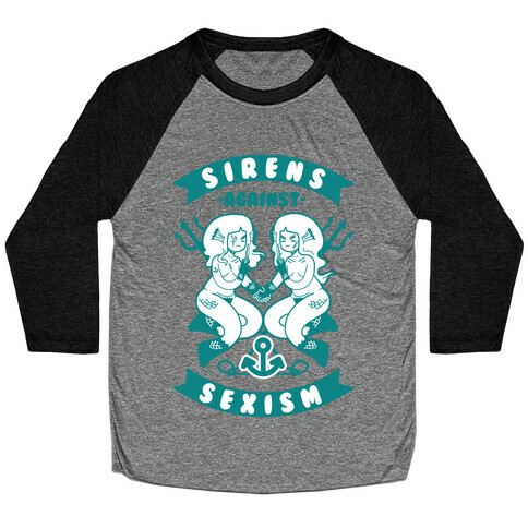 Sirens Against Sexism Baseball Tee