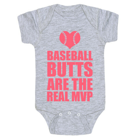 Baseball Butts are the Real MVP Baby One-Piece