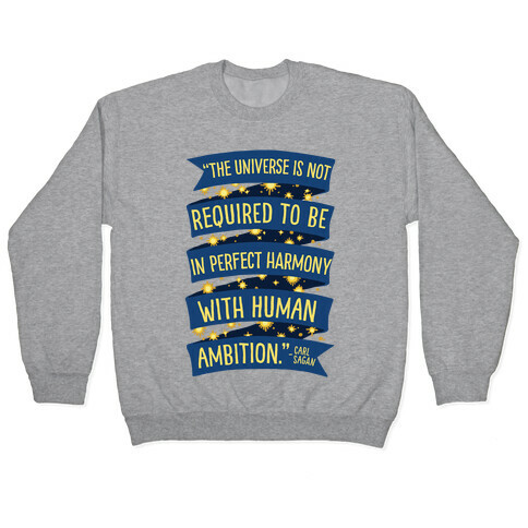 The Universe Is Not Required To Be In Harmony With Human Ambition Pullover