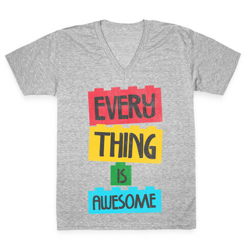 Everything is Awesome V-Neck Tee Shirt