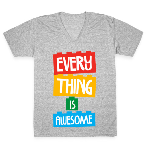 Everything is Awesome V-Neck Tee Shirt