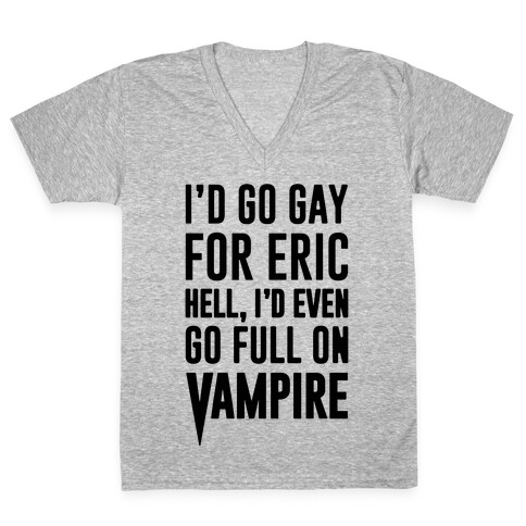 Gay Vampire V-Neck Tee Shirt