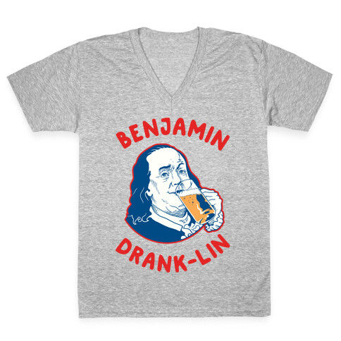 Benjamin Drank-lin V-Neck Tee Shirt