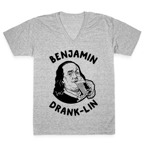 Benjamin Drank-lin V-Neck Tee Shirt