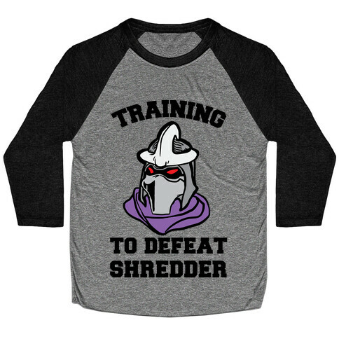 Training To Defeat Shredder Baseball Tee