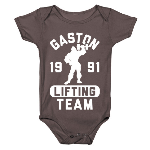 Gaston Lifting Team Baby One-Piece