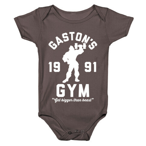 Gaston's Gym Baby One-Piece