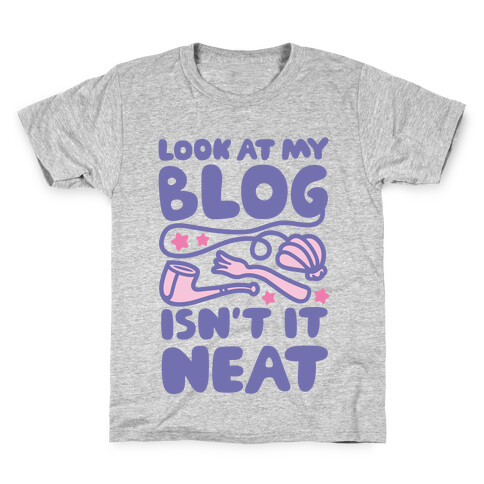 Mermaid Princess Blogger Kids T-Shirt