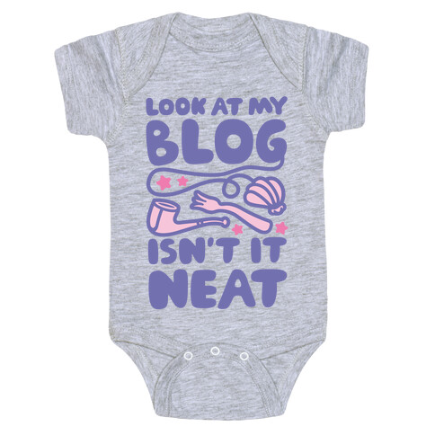 Mermaid Princess Blogger Baby One-Piece