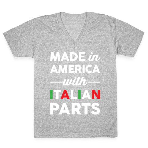 Made In America With Italian Parts V-Neck Tee Shirt