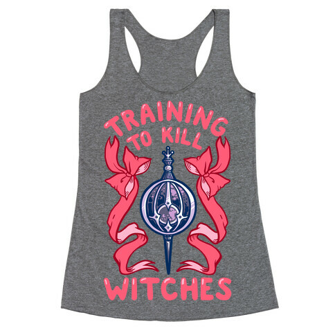 Training To Kill Witches Racerback Tank Top