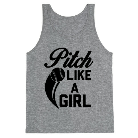 Pitch Like a Girl Tank Top