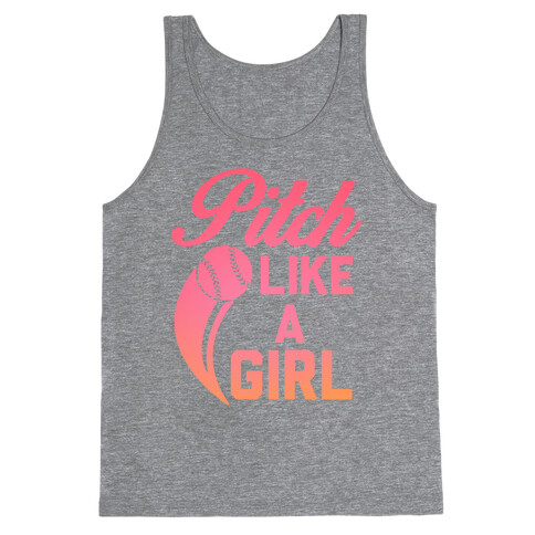 Pitch Like a Girl Tank Top