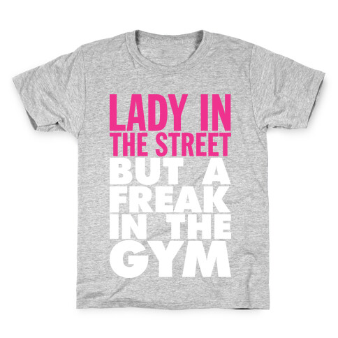 Lady In The Street, Freak In The Gym (Tank) Kids T-Shirt