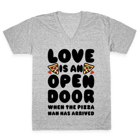 Love Is An Open Door V-Neck Tee Shirt