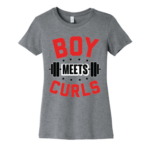 Boy Meets Curls Womens T-Shirt