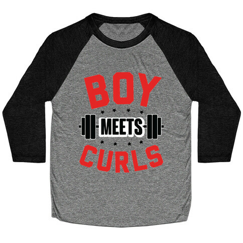 Boy Meets Curls Baseball Tee
