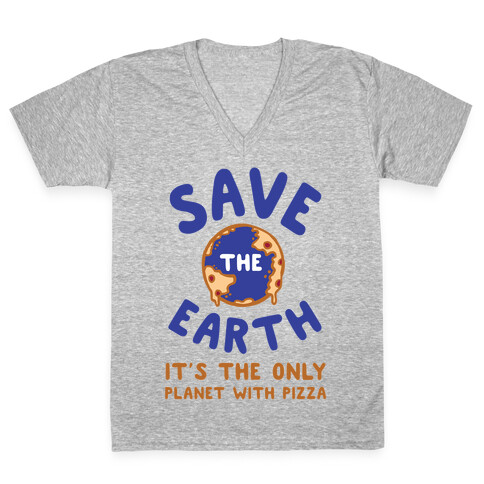 Save The Earth V-Neck Tee Shirt