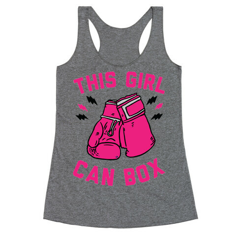 This Girl Can Box Racerback Tank Top