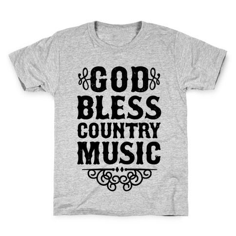 God Bless Country Music Kids T-Shirt