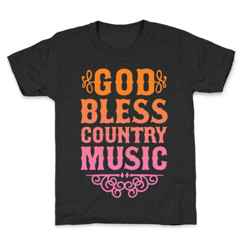 God Bless Country Music Kids T-Shirt