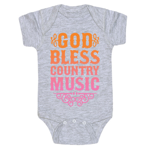 God Bless Country Music Baby One-Piece