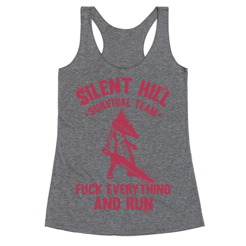 Silent Hill Survival Team F*** Everything And Run Racerback Tank Top