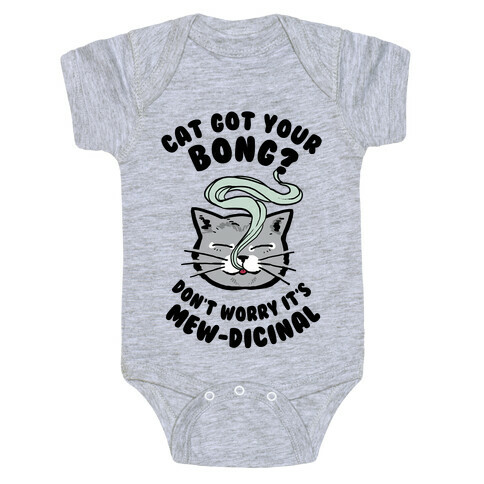 Cat Got Your Bong? Don't Worry It's Mew-dicinal Baby One-Piece